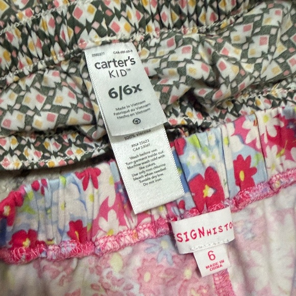 Carter's Floral and Geometric Shorts Set - Picture 2 of 4